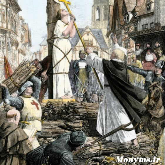 ژان دارک - Joan-of-Arc-burned-at-the-stake