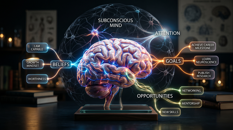 The connection between the subconscious mind and the RAS system in the brain